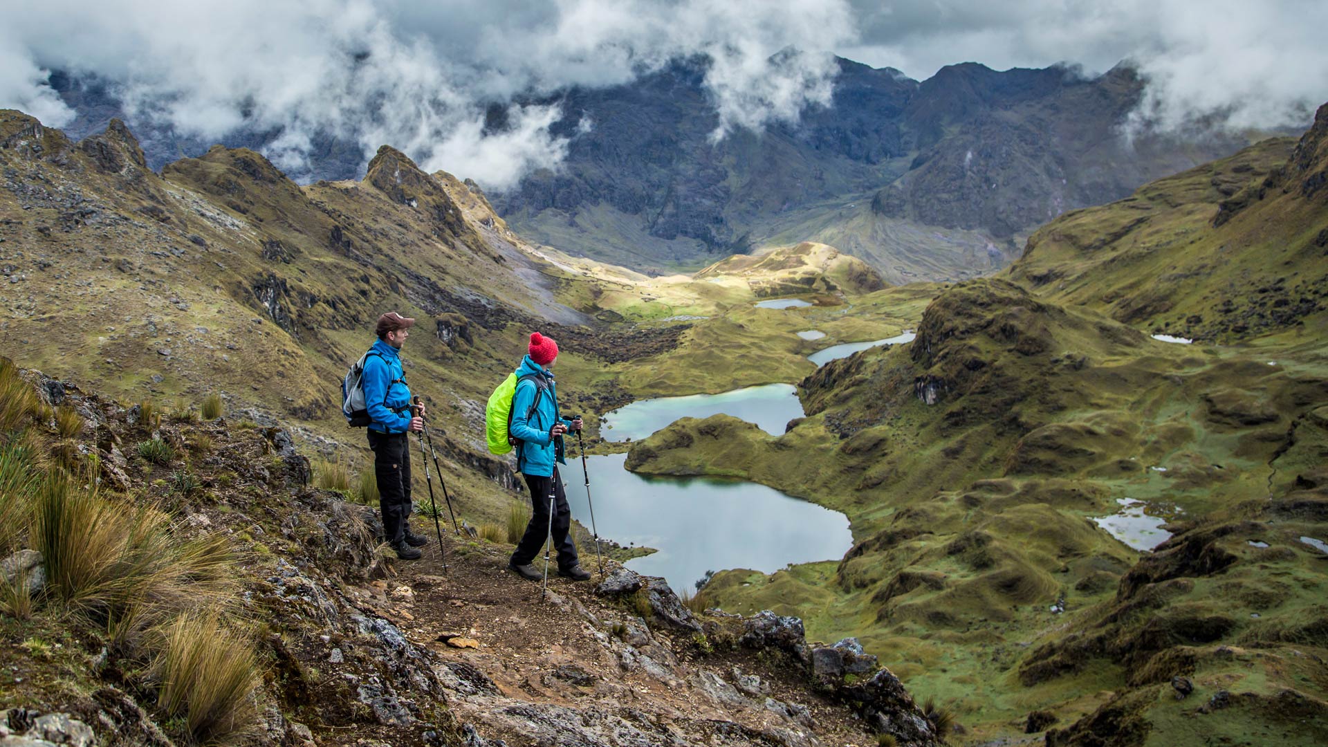 Relaxing hot springs in Lares Valley compared to the Salkantay vs Lares route