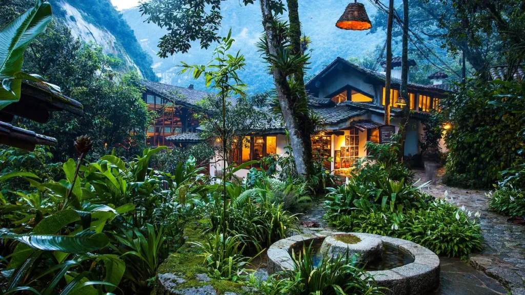 Machu Picchu luxury tours Inkaterra hotel casitas surrounded by cloud forest mist